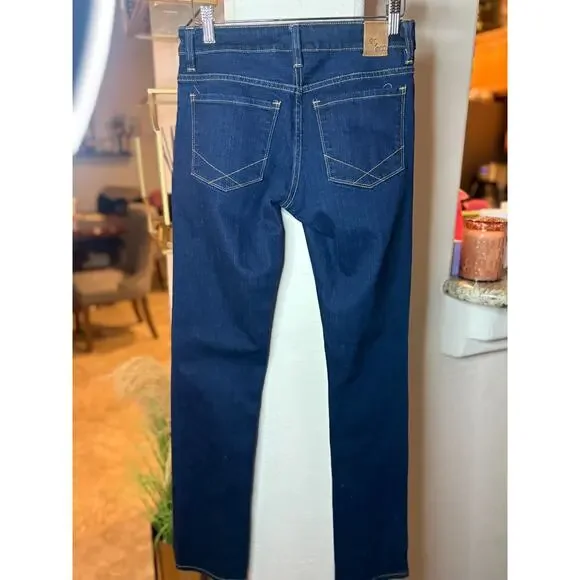 Raleigh Women's Straight Leg Jeans Blue White Oak Cotton Stretch USA 26x28 - Picture 5 of 5